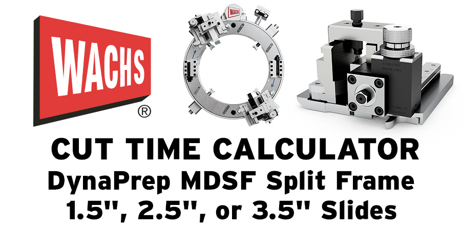 Cut Time Calculator DynaPrep MDSF Split Frame 1.5in, 2.5in, or 3.5in Slides