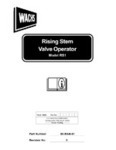 RS1 Rising Stem Valve Operator User Manual