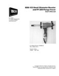 SDB-103 and FF-206 Flange Facer User Manual