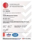 Certificate of Registration ISO 9001-2015