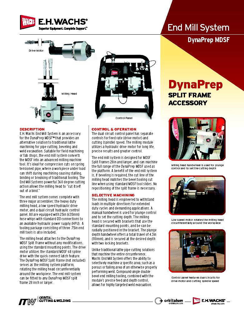 End Mill System for DynaPrep MDSF